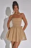 Katrina Mini Dress - Gold Sparkle sold by Babyboo Fashion