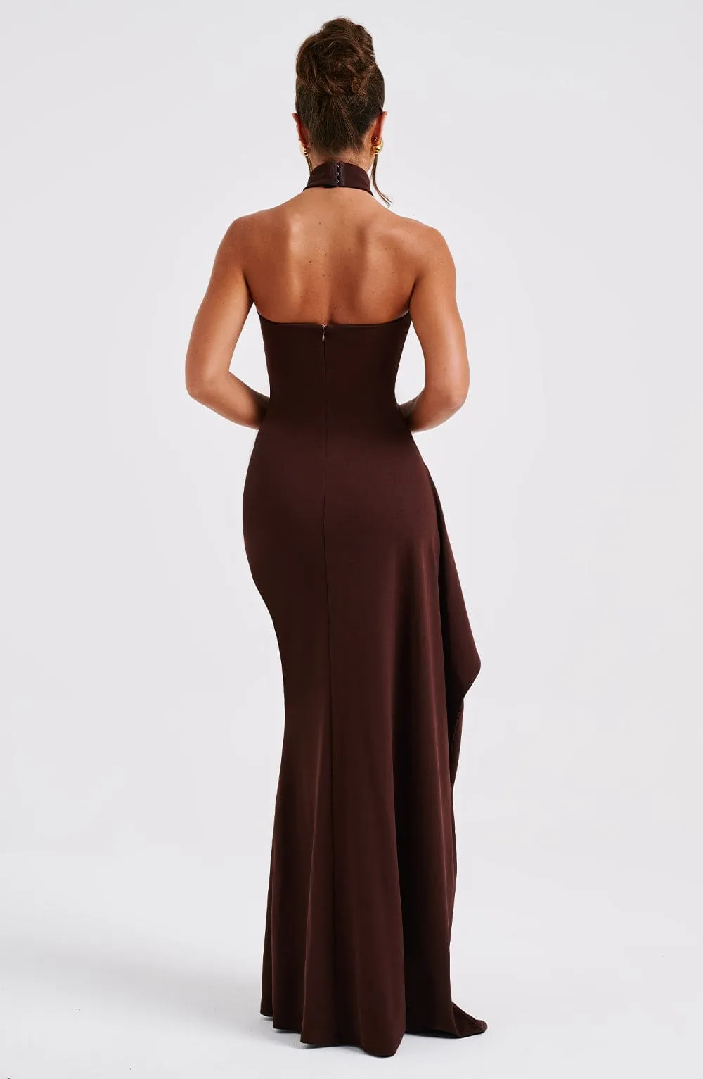 Isadora Maxi Dress - Chocolate sold by Babyboo Fashion product image thumbnail 3