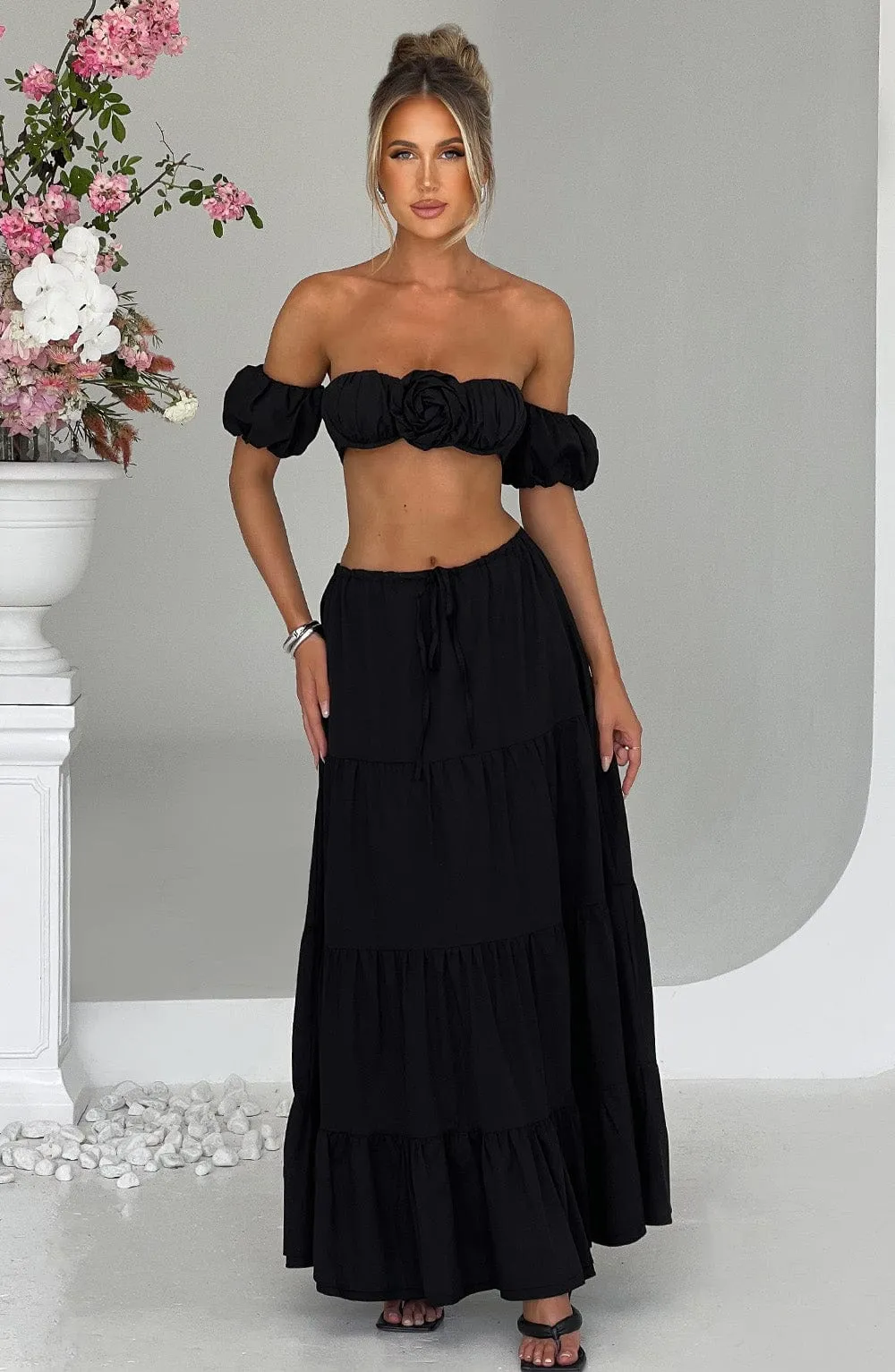 Carmen Maxi Skirt - Black sold by Babyboo Fashion product image thumbnail 3