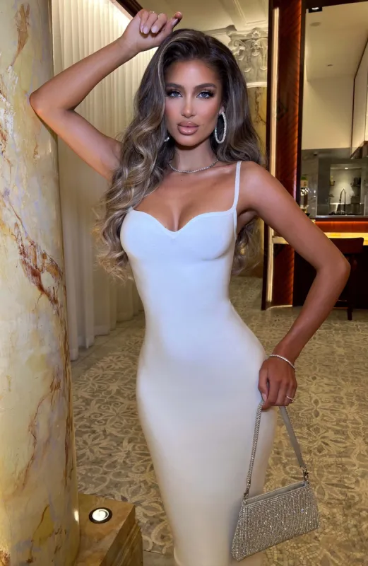 Mayra Maxi Dress - White sold by Babyboo Fashion