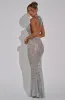 Lorena Maxi Dress - Silver sold by Babyboo Fashion
