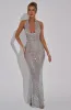 Lorena Maxi Dress - Silver sold by Babyboo Fashion