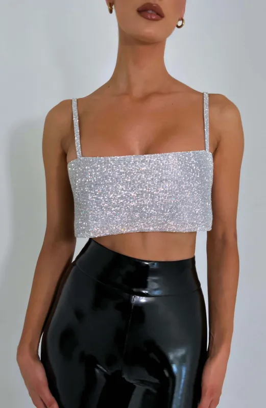 Camelia Top - Silver sold by Babyboo Fashion