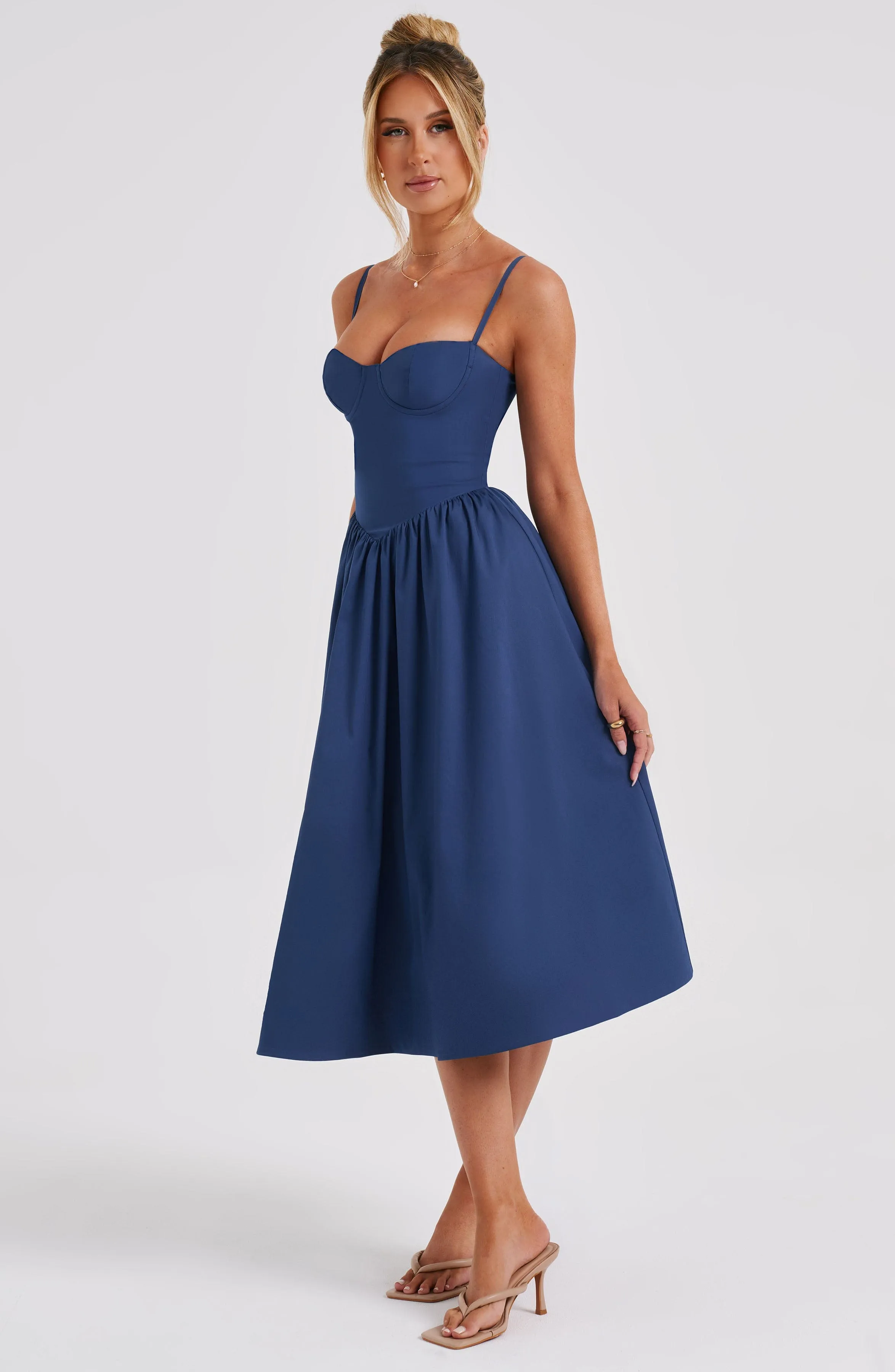Daisey Midi Dress - Navy sold by Babyboo Fashion product image thumbnail 3