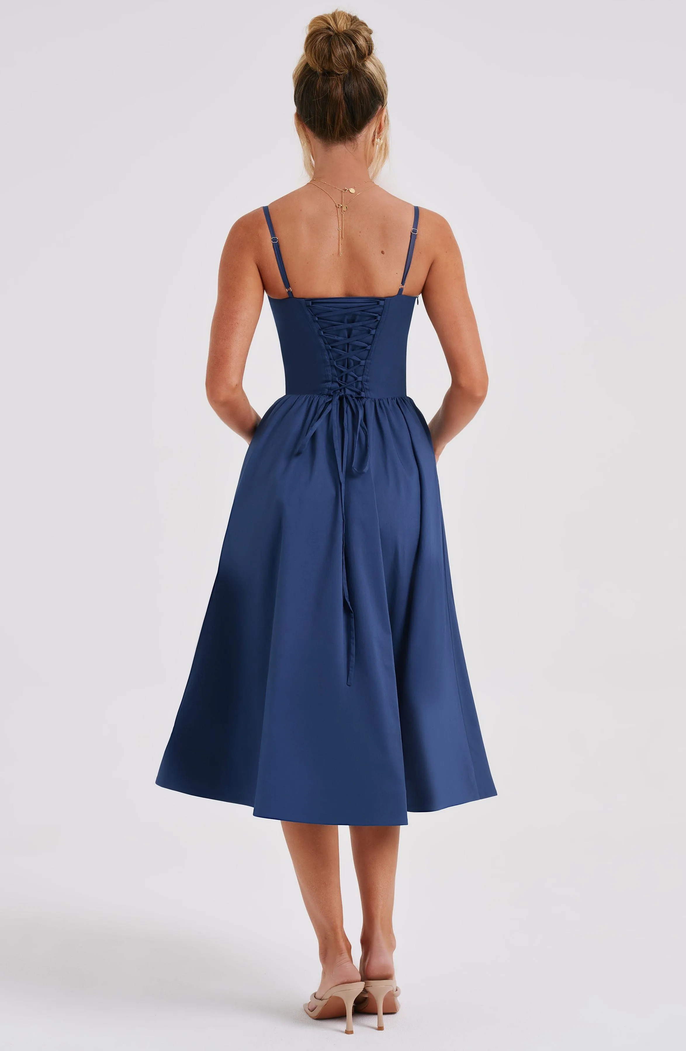 Daisey Midi Dress - Navy sold by Babyboo Fashion product image thumbnail 4