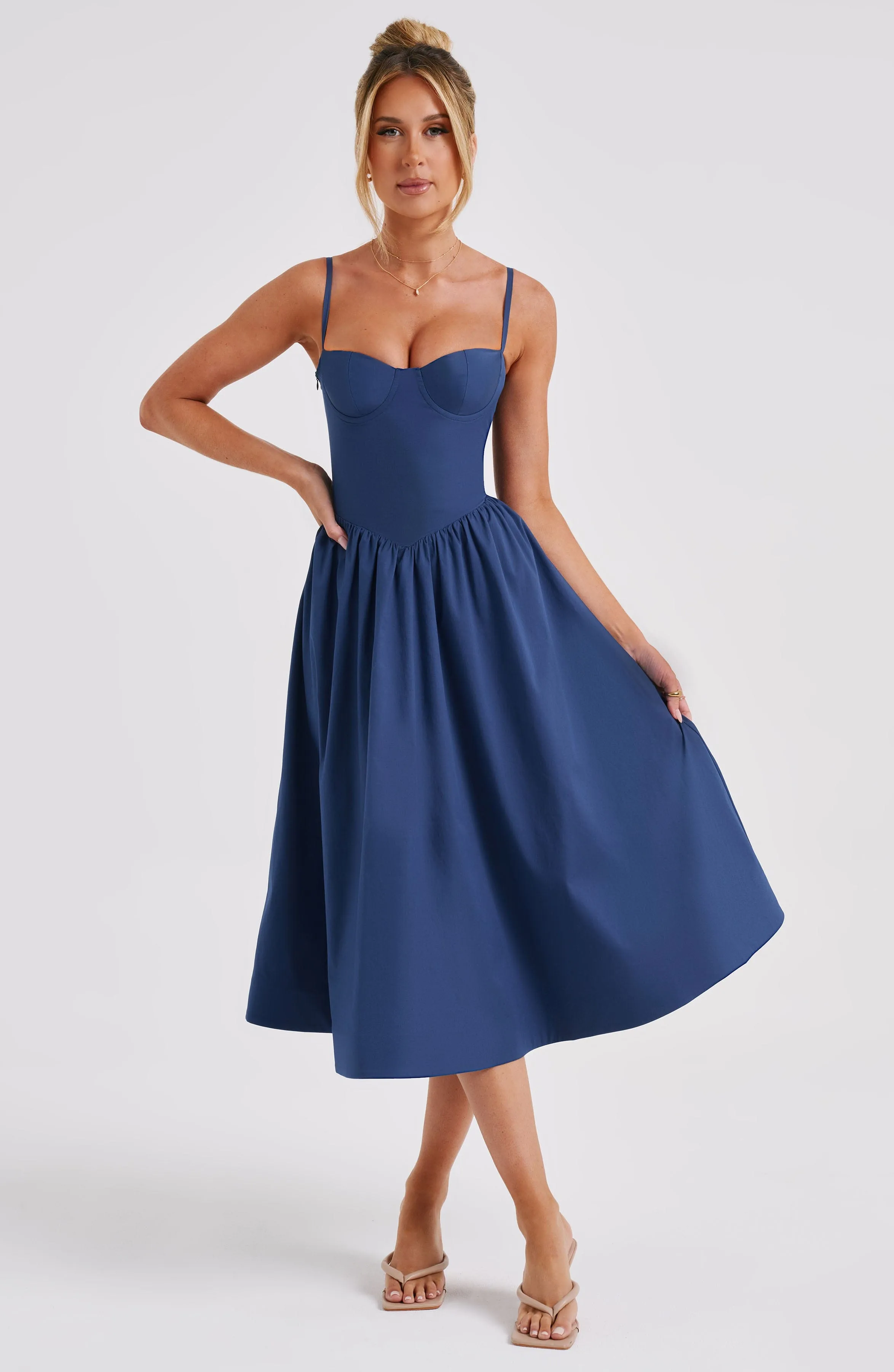 Daisey Midi Dress - Navy sold by Babyboo Fashion product image thumbnail 2