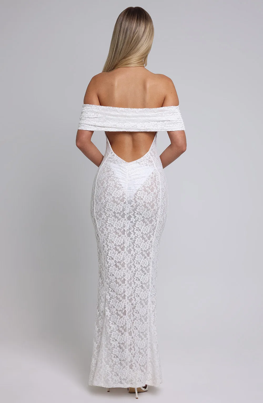 Stephanie Maxi Dress - Ivory sold by Babyboo Fashion product image thumbnail 4