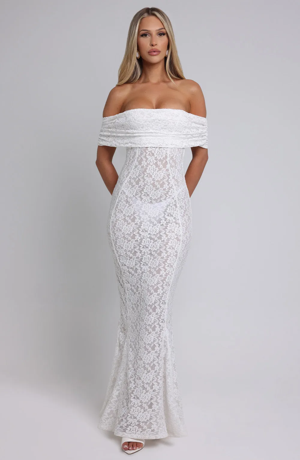 Stephanie Maxi Dress - Ivory sold by Babyboo Fashion product image thumbnail 5