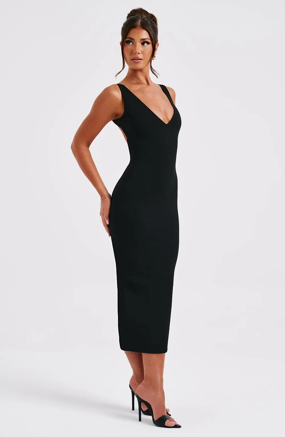 Lucinda Midi Dress - Black sold by Babyboo Fashion product image thumbnail 3