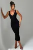 Lucinda Midi Dress - Black sold by Babyboo Fashion