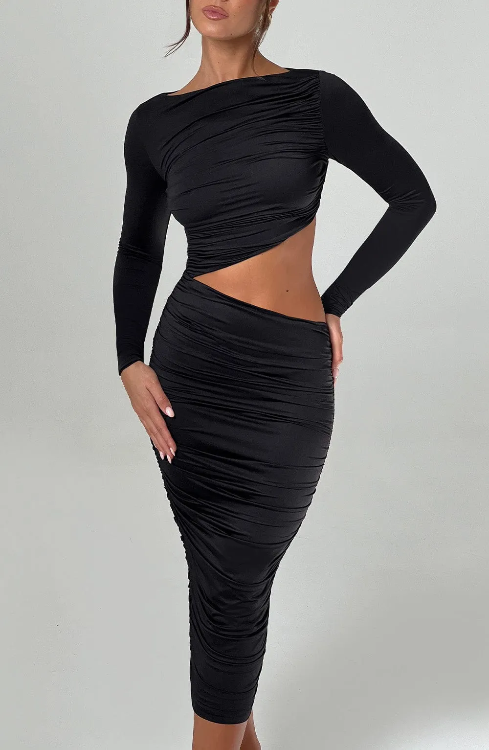 Rylee Midi Dress - Black sold by Babyboo Fashion product image thumbnail 3