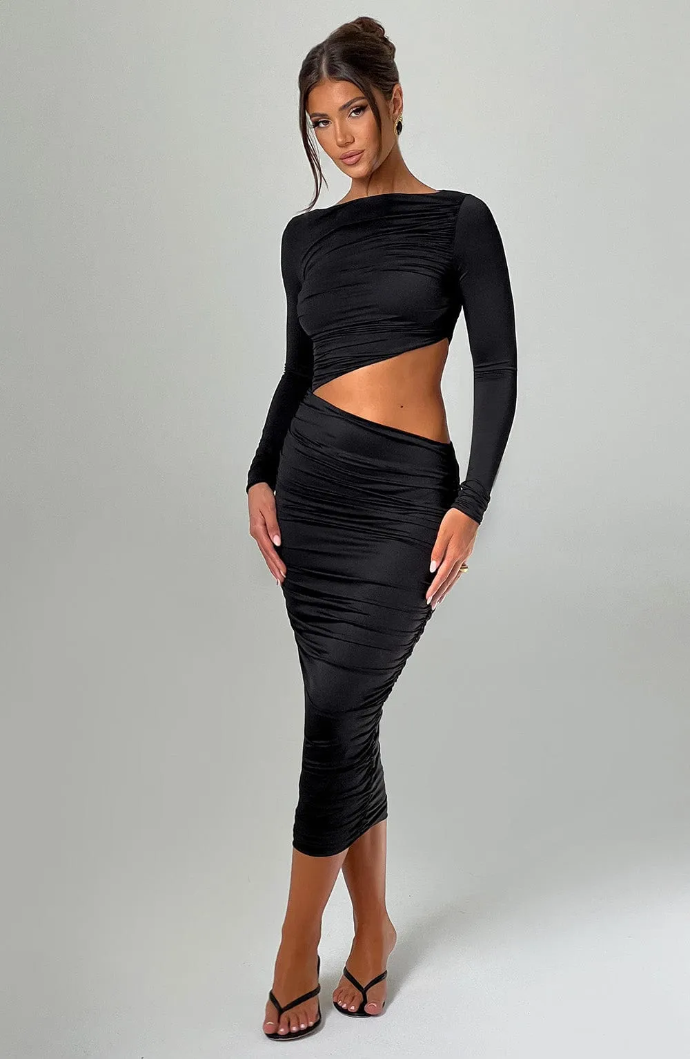 Rylee Midi Dress - Black sold by Babyboo Fashion product image thumbnail 4