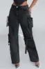 Brooklyn Cargo Pant - Black sold by Babyboo Fashion