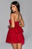 Katrina Mini Dress - Red Sparkle sold by Babyboo Fashion