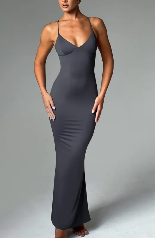 Zelda Maxi Dress - Charcoal | Parallel