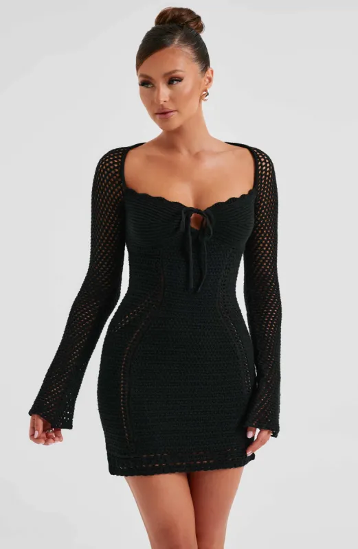 Dezi Mini Dress - Black sold by Babyboo Fashion