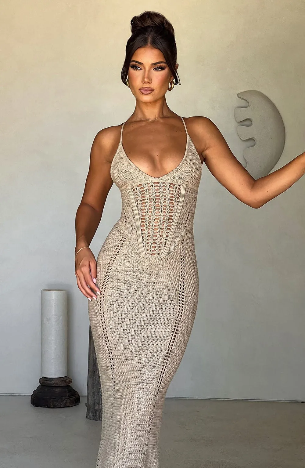 Xanthe Maxi Dress - Beige sold by Babyboo Fashion product image thumbnail 4