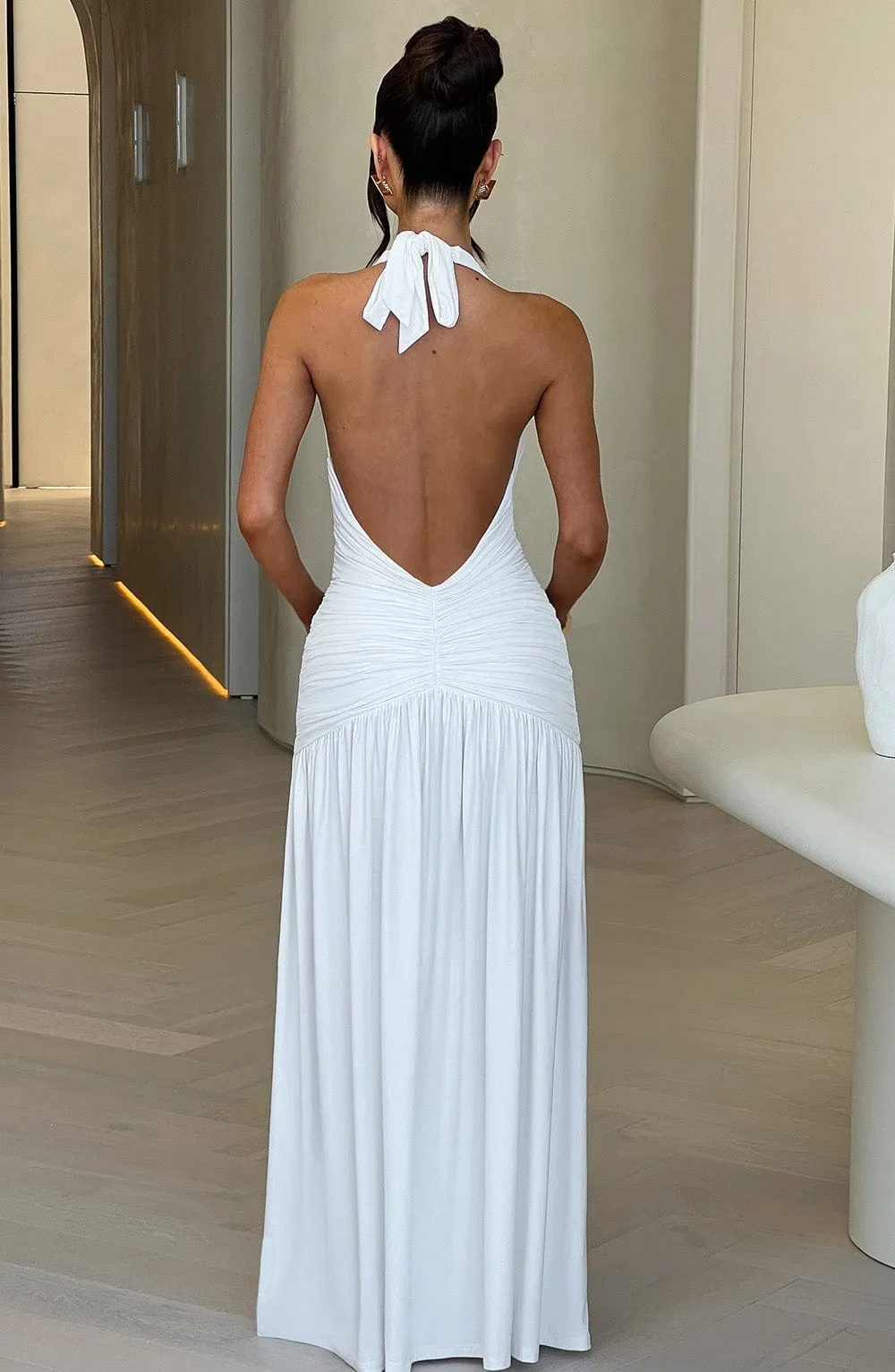Melania Maxi Dress - White sold by Babyboo Fashion product image thumbnail 3