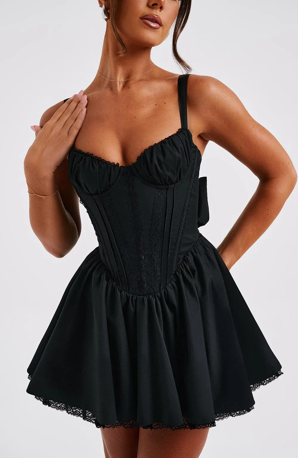 Josie Mini Dress - Black sold by Babyboo Fashion product image thumbnail 5