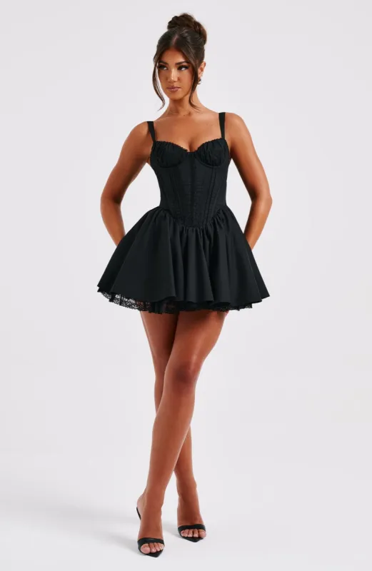 Josie Mini Dress - Black | Parallel