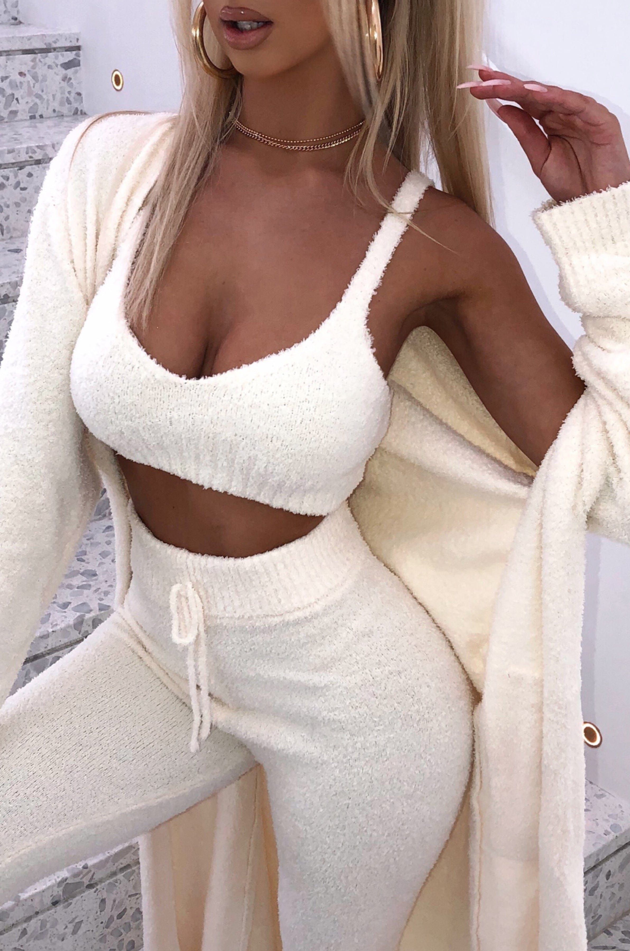 Amber Cozy Cardigan - Cream sold by Babyboo Fashion product image thumbnail 5
