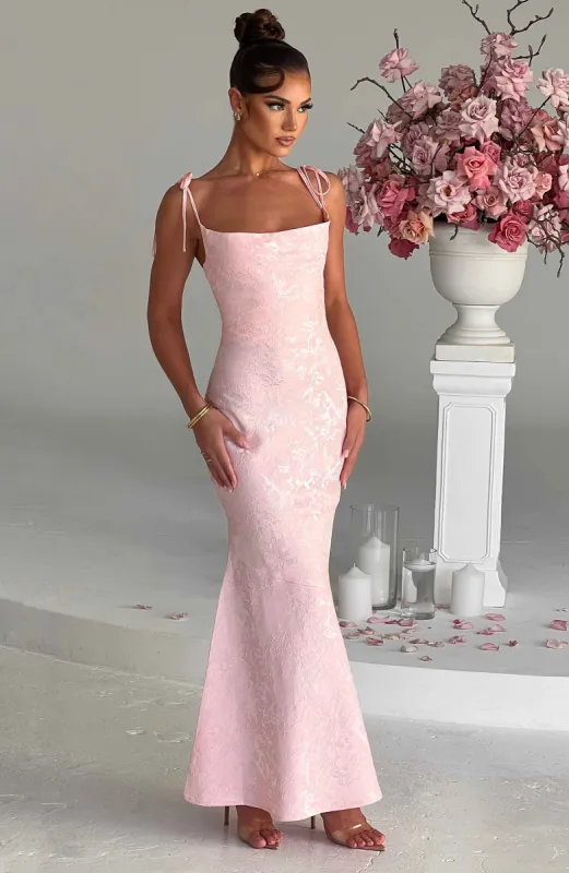 Whitney Maxi Dress - Blush sold by Babyboo Fashion