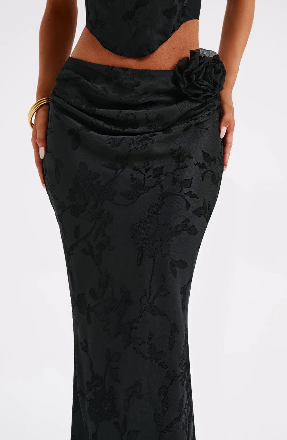 Elizabeth Maxi Skirt - Black sold by Babyboo Fashion product image thumbnail 4