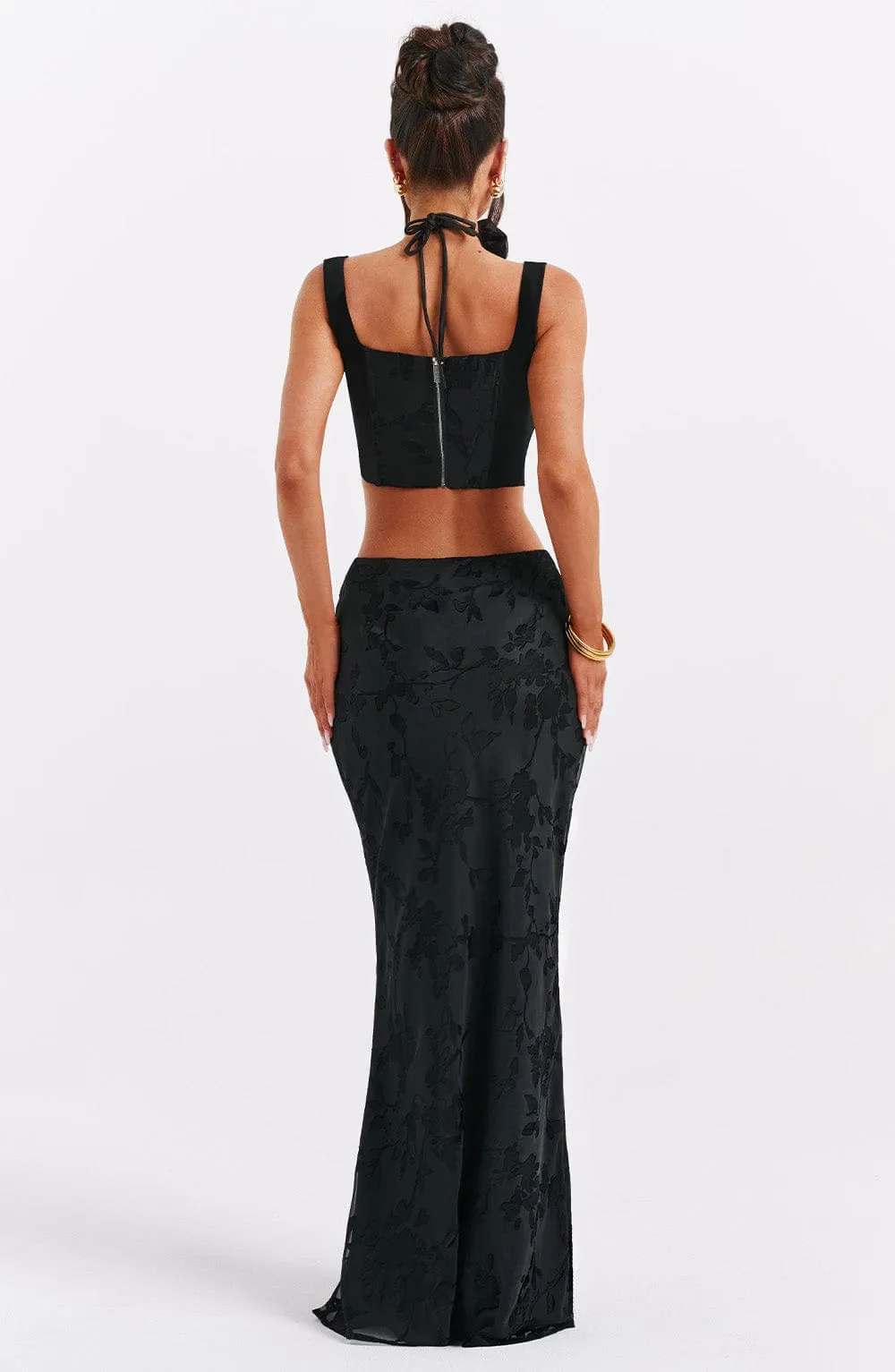 Elizabeth Maxi Skirt - Black sold by Babyboo Fashion product image thumbnail 3