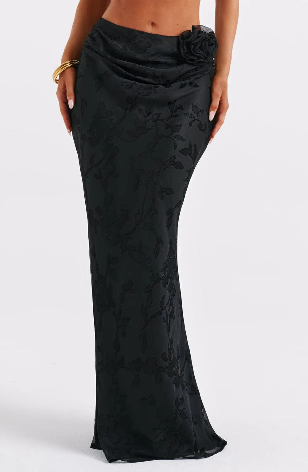 Elizabeth Maxi Skirt - Black sold by Babyboo Fashion product image thumbnail 2
