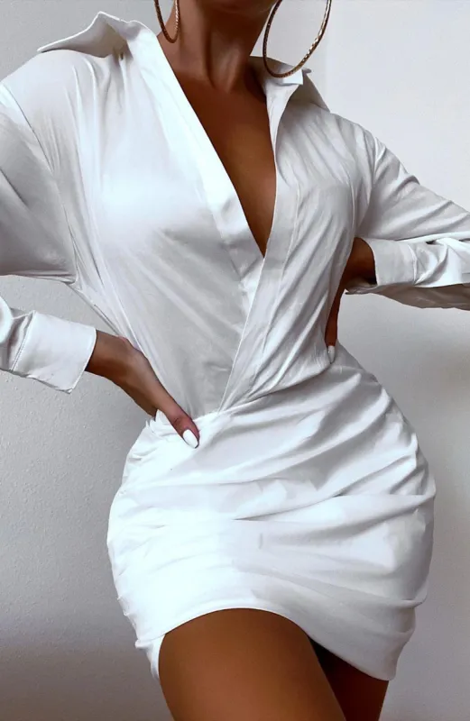Mila Mini Dress - White sold by Babyboo Fashion