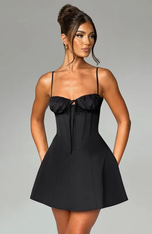 Lacey Mini Dress - Black sold by Babyboo Fashion