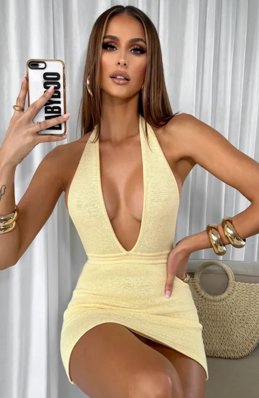 Jamilla Mini Dress - Lemon sold by Babyboo Fashion