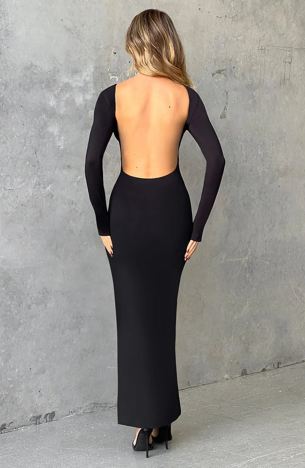 Aleena Maxi Dress - Jet Black sold by Babyboo Fashion product image thumbnail 2