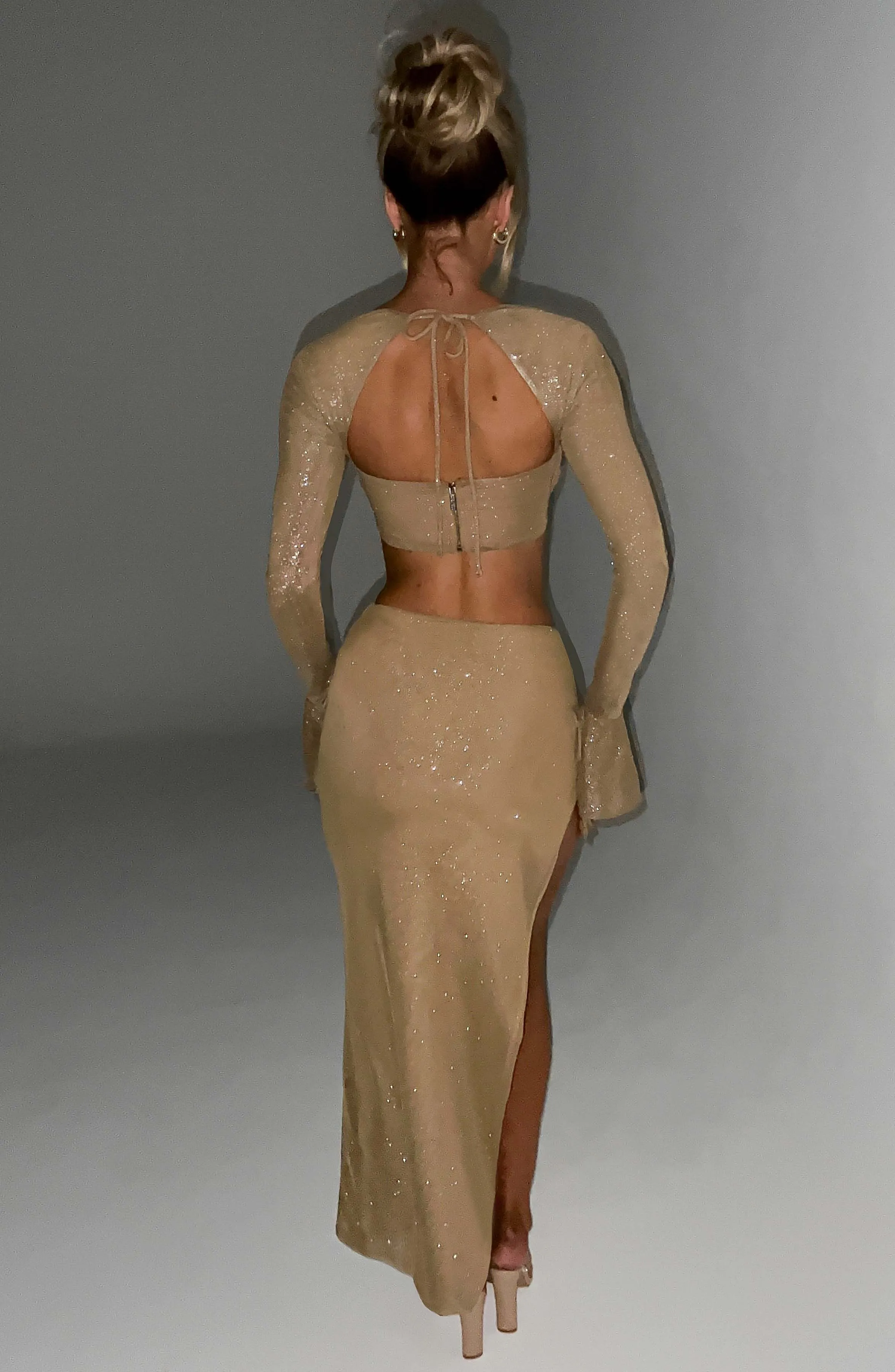 Priscilla Top - Gold Sparkle sold by Babyboo Fashion product image thumbnail 2