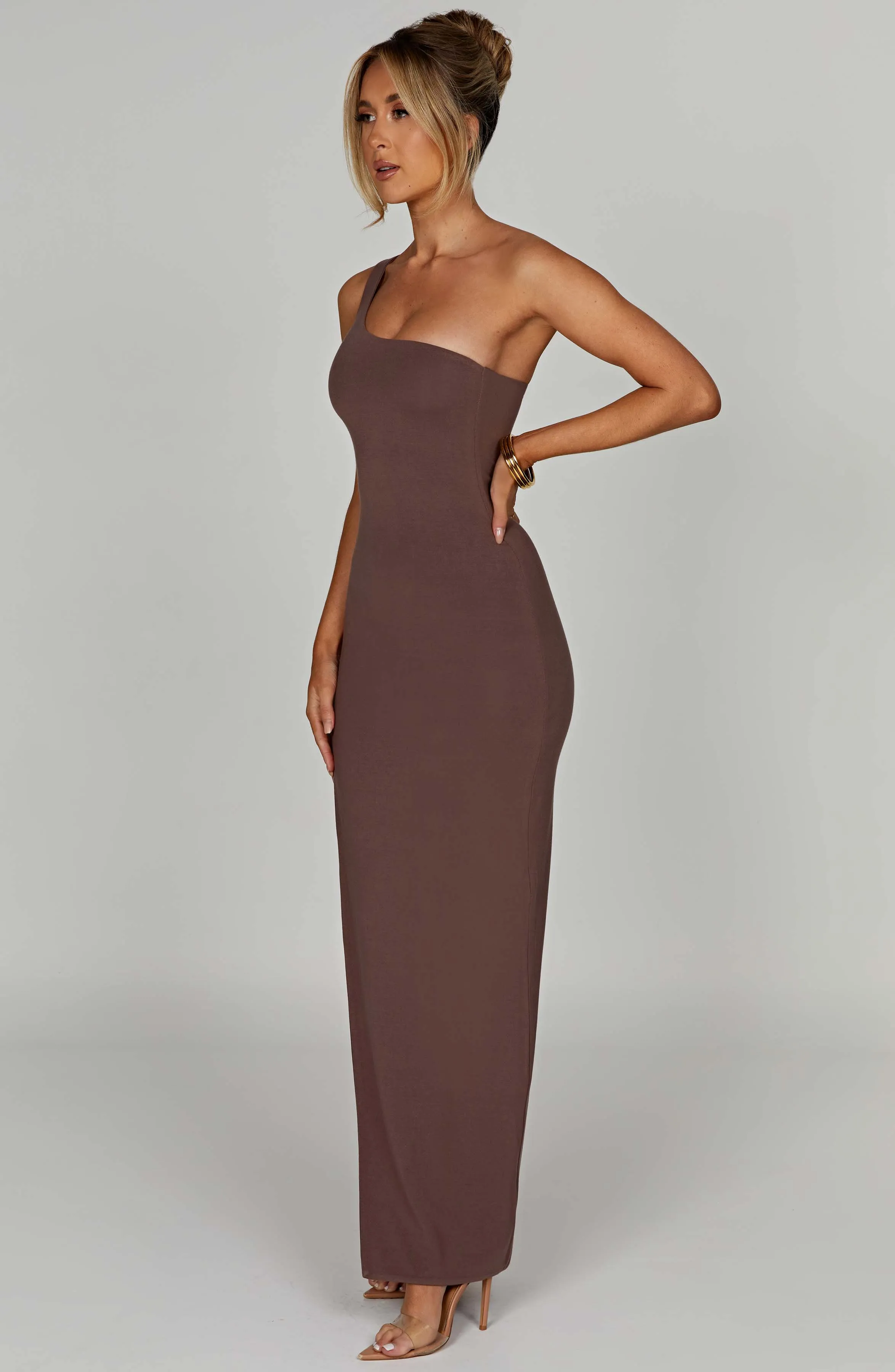 London Maxi Dress - Chocolate sold by Babyboo Fashion product image thumbnail 5