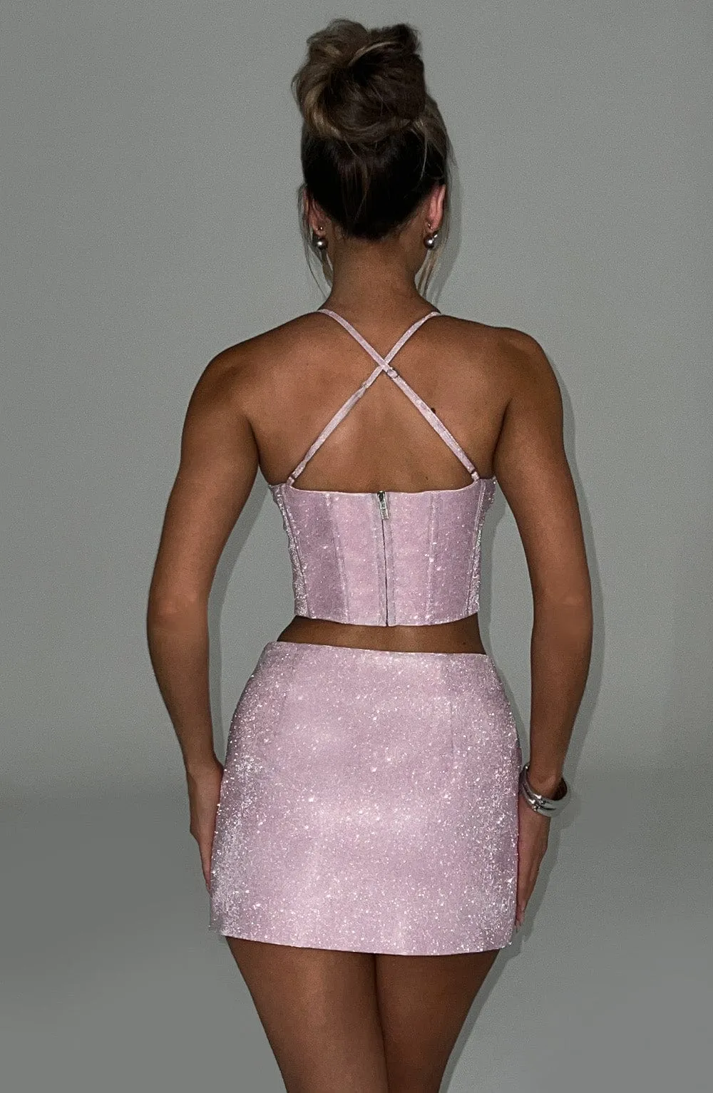 Amadae Corset - Pink Sparkle sold by Babyboo Fashion product image thumbnail 2