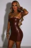 Kimmi Mini Dress - Chocolate sold by Babyboo Fashion