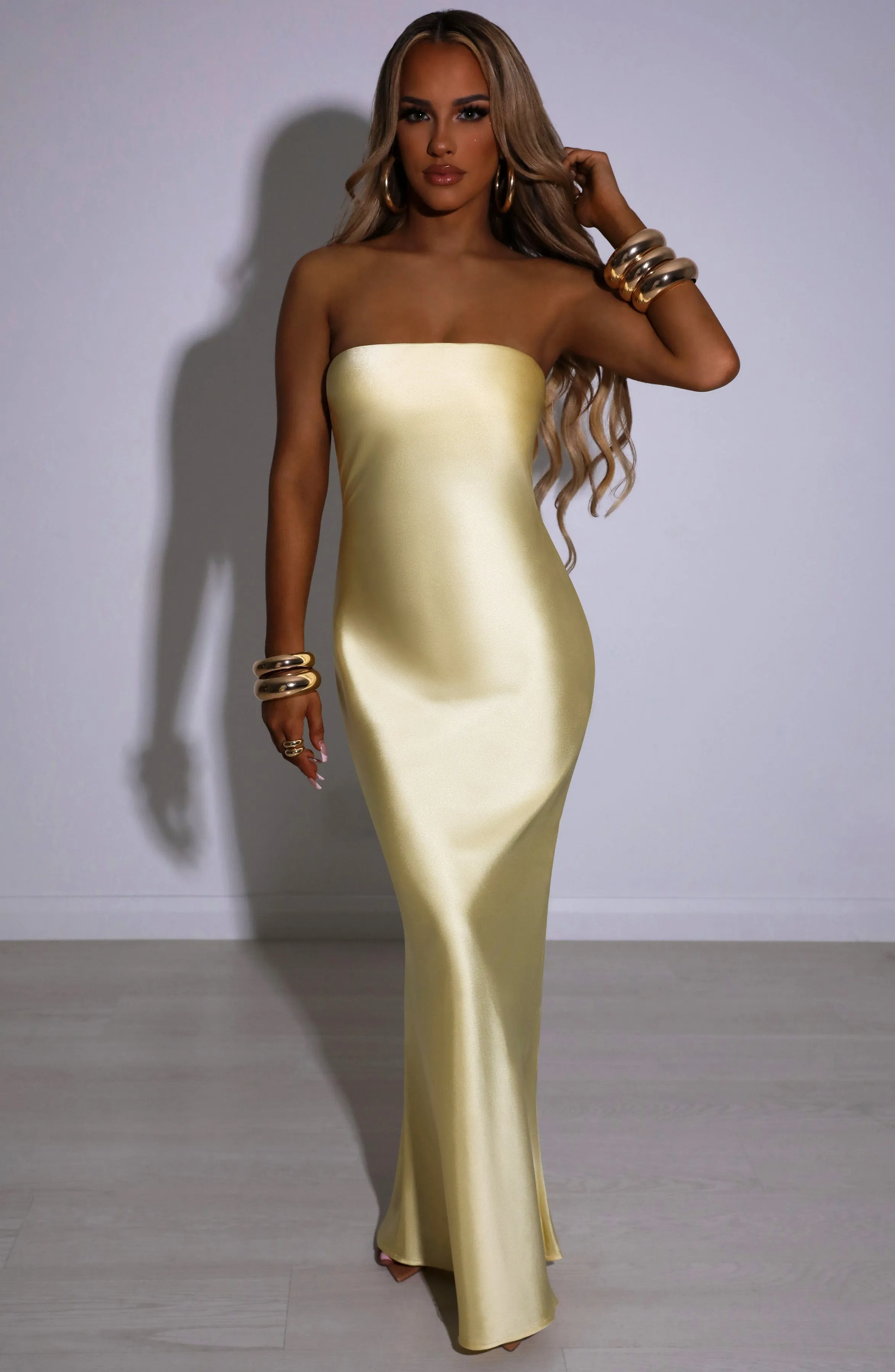 Rheanna Maxi Dress - Lemon sold by Babyboo Fashion product image thumbnail 4