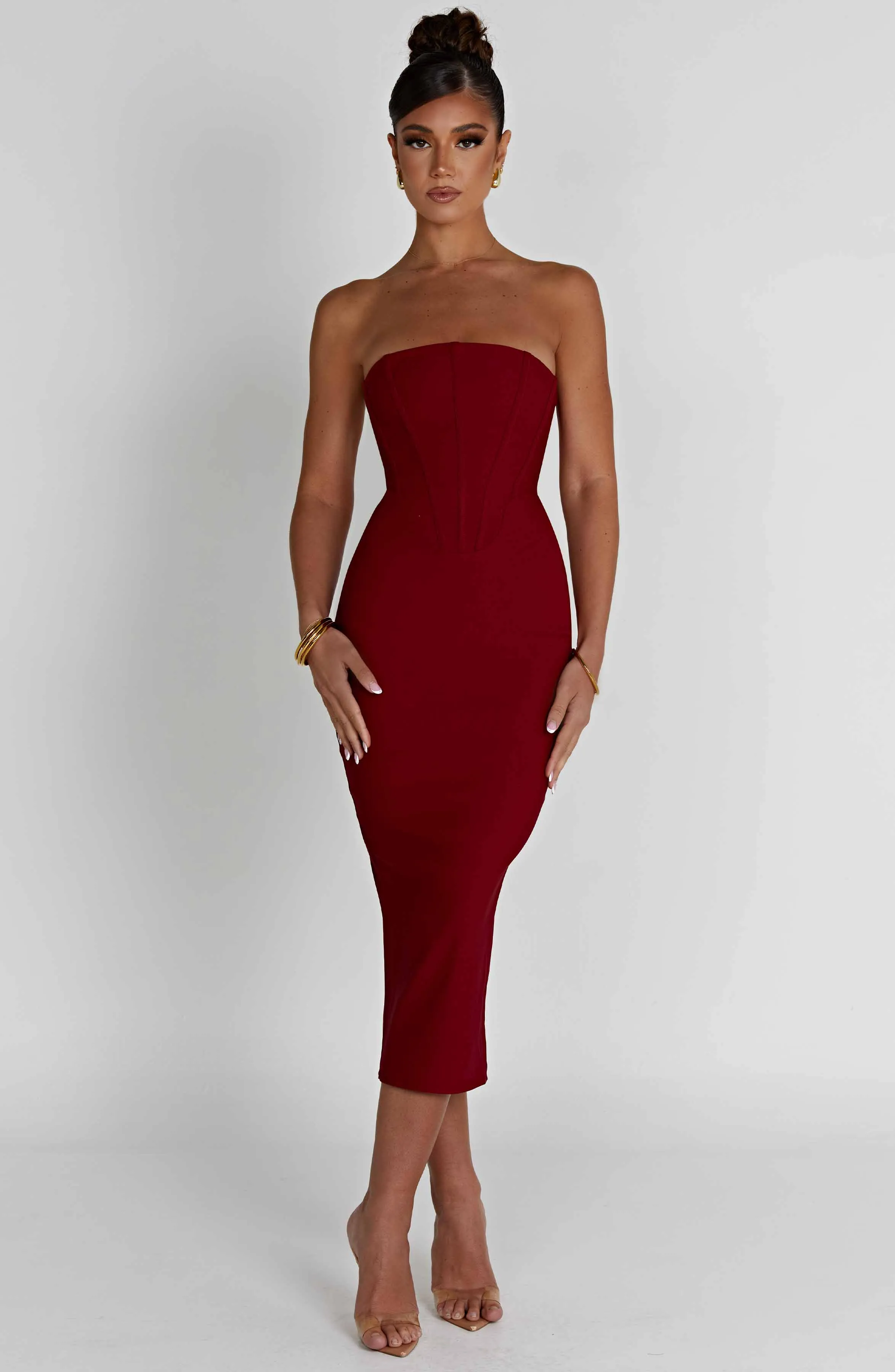 Amore Midi Dress - Red sold by Babyboo Fashion product image thumbnail 2