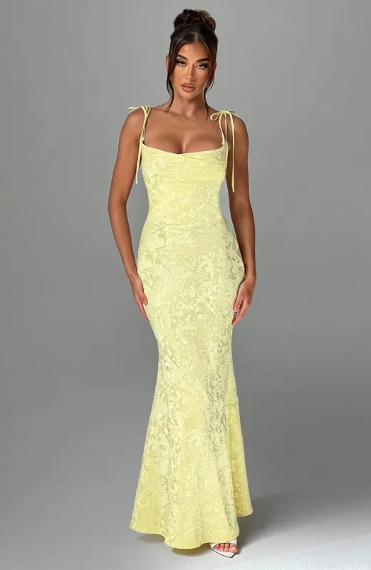 Whitney Maxi Dress - Lemon sold by Babyboo Fashion
