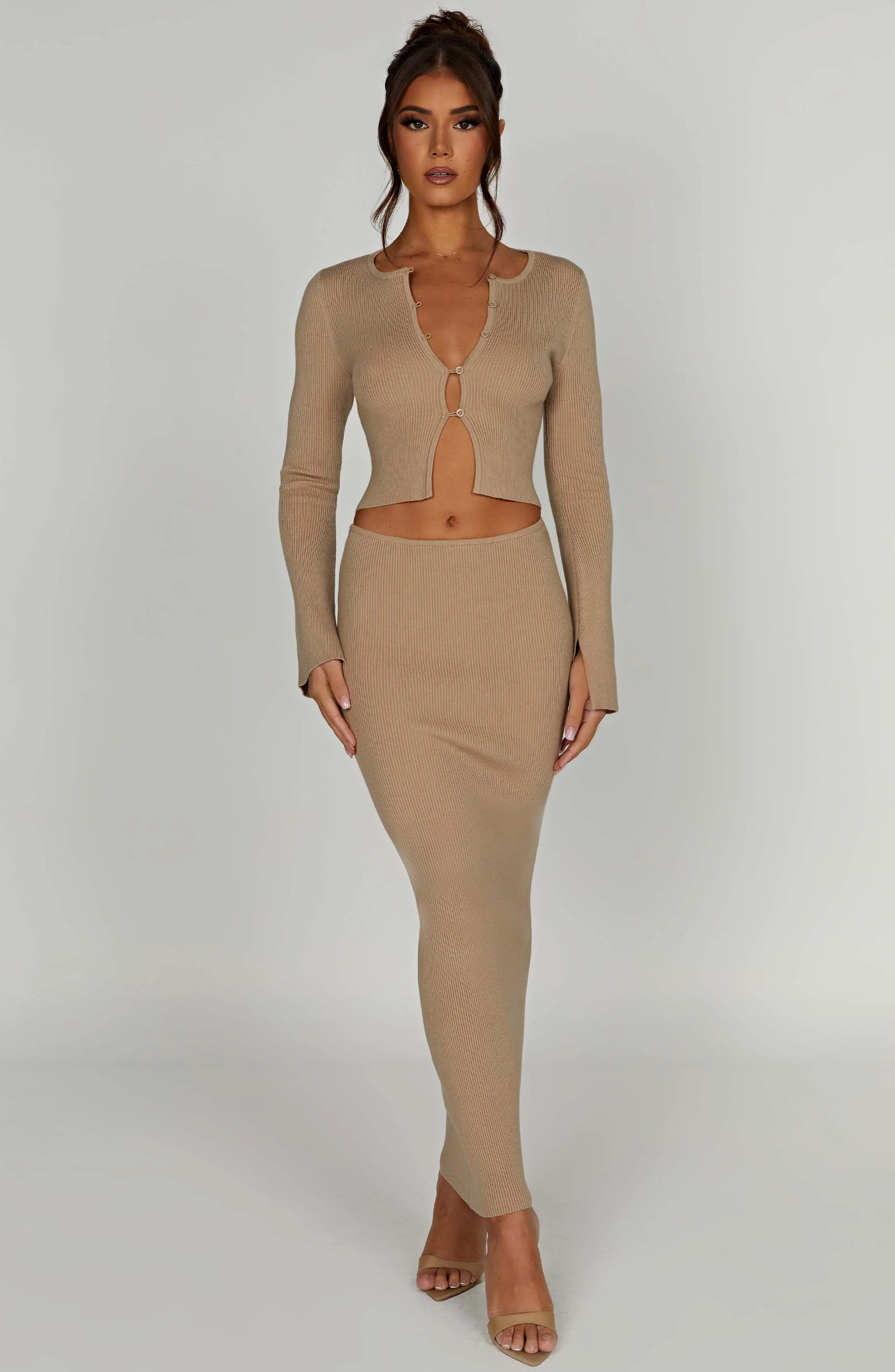 Elia Maxi Skirt - Beige sold by Babyboo Fashion product image thumbnail 5