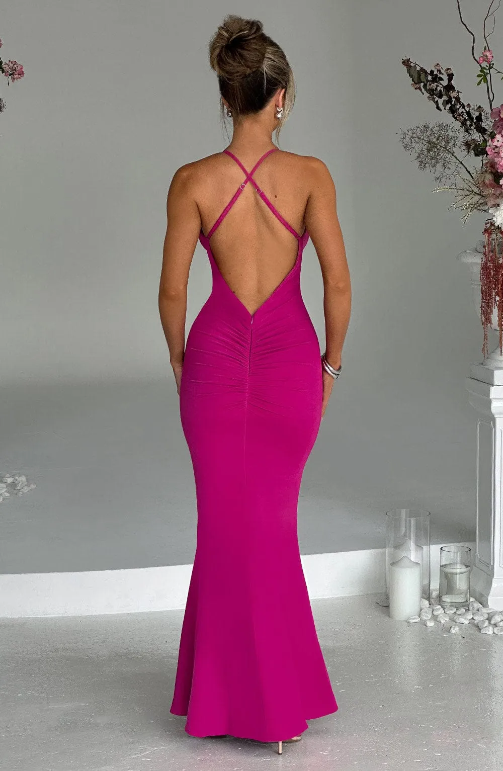Constantina Maxi Dress - Hot Pink sold by Babyboo Fashion product image thumbnail 3