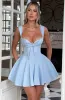 Antonella Mini Dress - Blue sold by Babyboo Fashion