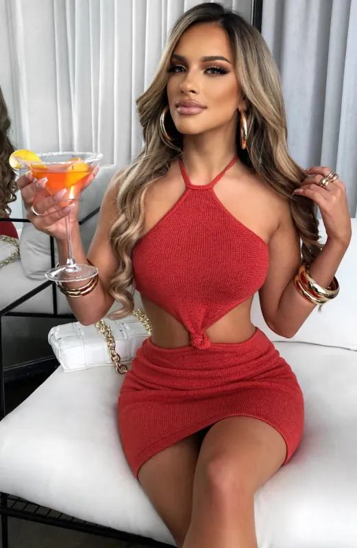 Mimosa Mini Dress - Red sold by Babyboo Fashion