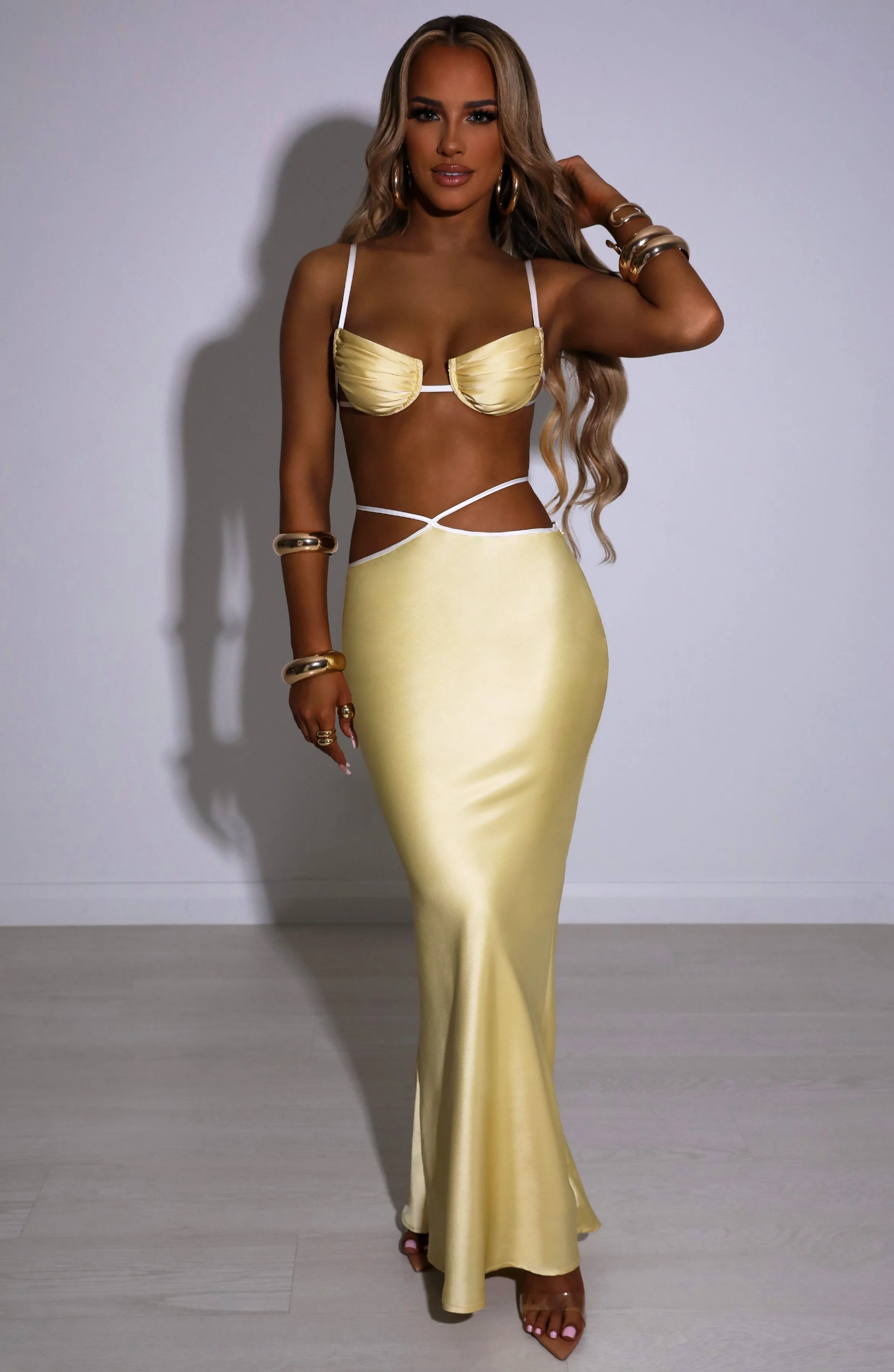 Jasmyn Maxi Skirt - Lemon sold by Babyboo Fashion product image thumbnail 5