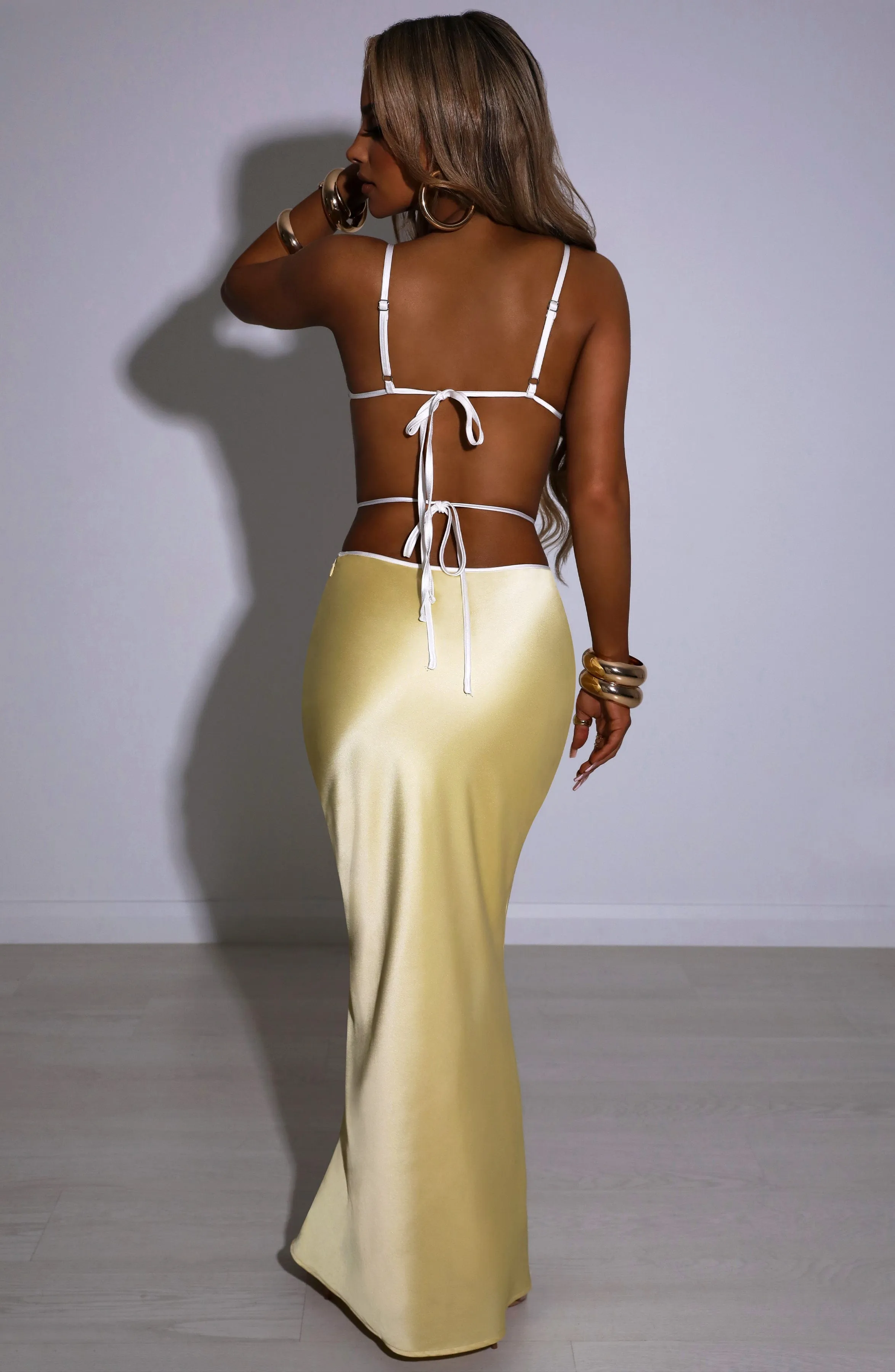 Jasmyn Maxi Skirt - Lemon sold by Babyboo Fashion product image thumbnail 3