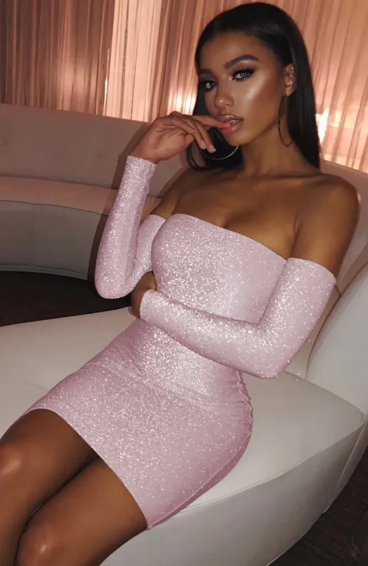 Carla Dress - Pink Sparkle sold by Babyboo Fashion