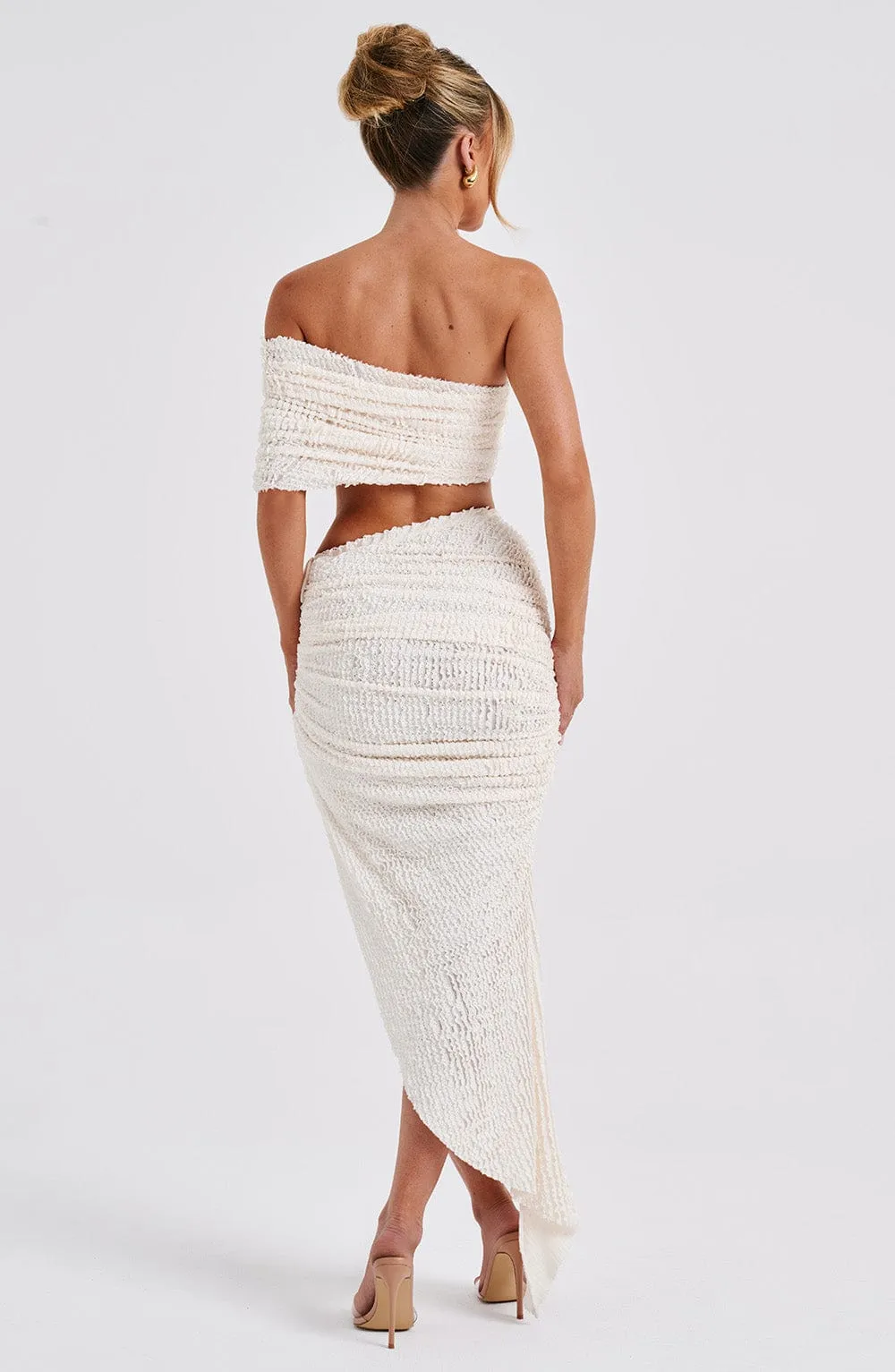 Zina Midi Skirt - Ivory sold by Babyboo Fashion product image thumbnail 3