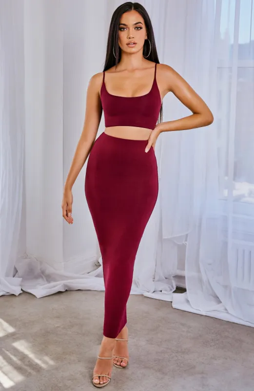 Abbi Set - Burgundy made by Babyboo Fashion