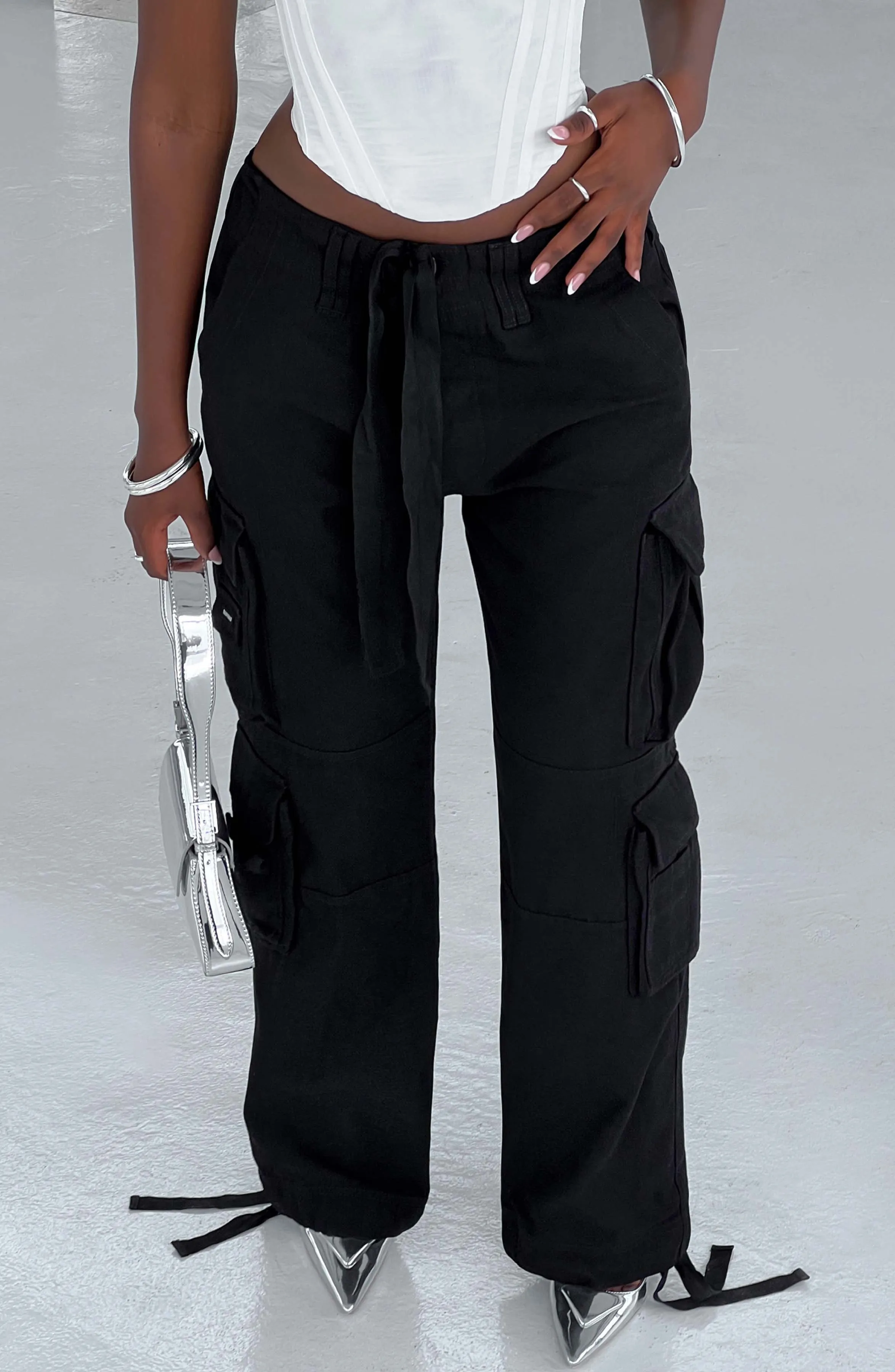 Tinashe Cargo Pants - Black sold by Babyboo Fashion product image thumbnail 3